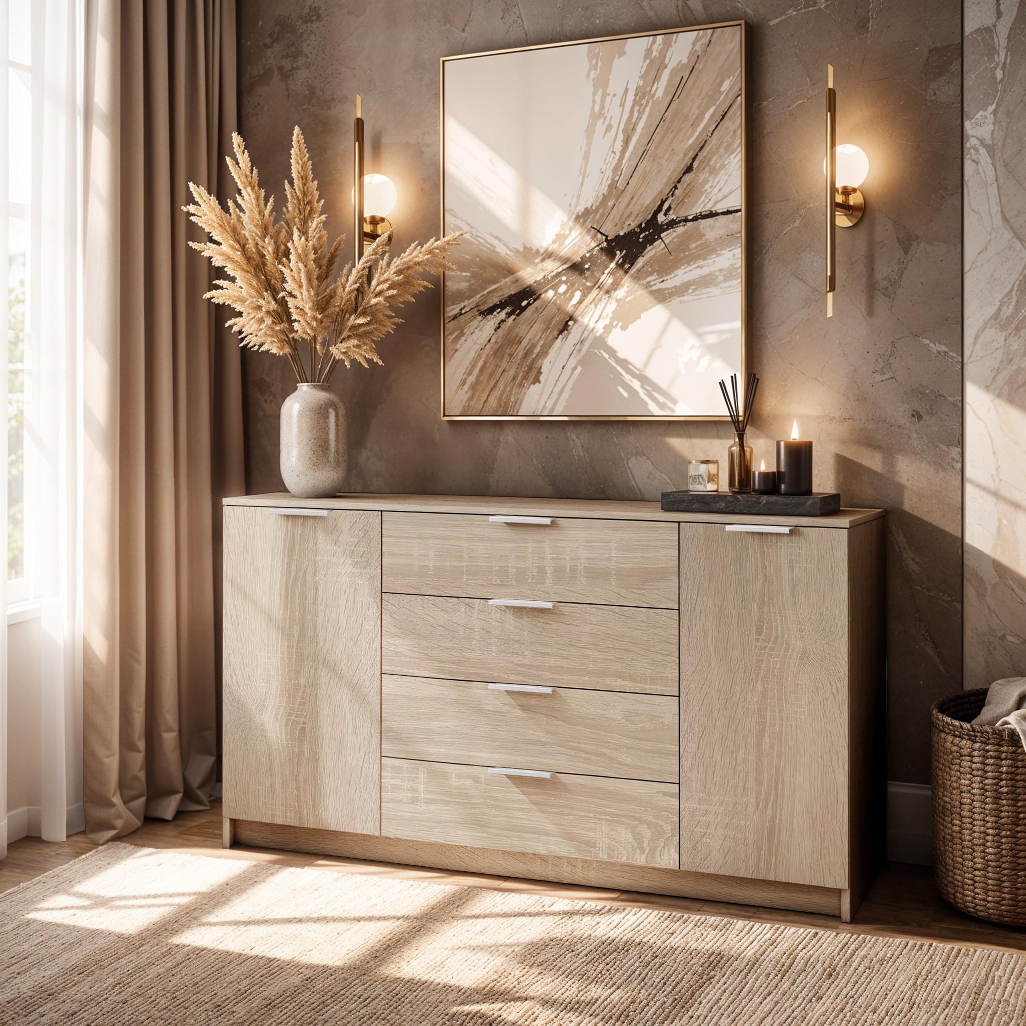 Комод Standart 4+2 1250х350х810 мм Дуб Сонома Комод Standart 4+2 1250х350х810 мм Дуб Сонома