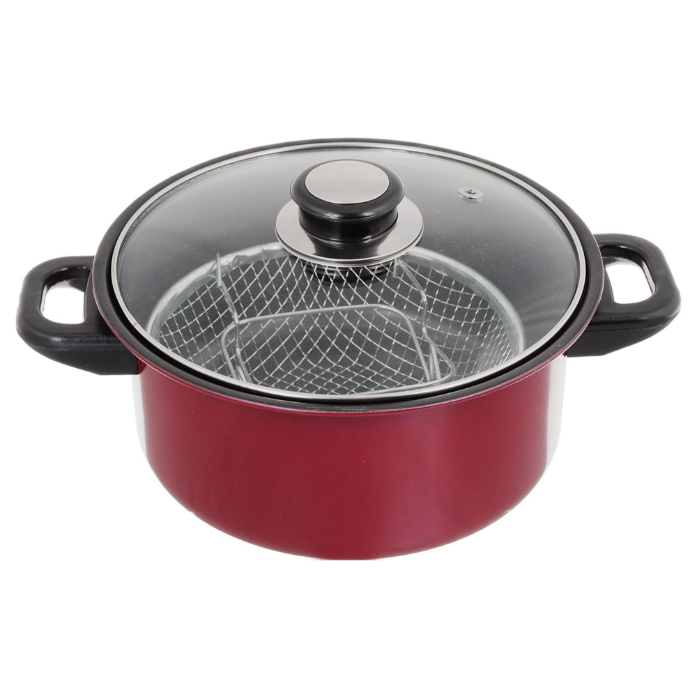 Фритюрница для газовой плиты с сеткой с крышкой Frico FRU-593 26 см