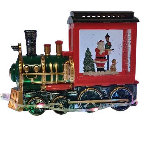 Ночник новогодний Ретро-поезд Санта Клаус на санях USB/батарейки музыкальный со снегом и автоподдувом (23298238) Ночник новогодний Ретро-поезд Санта Клаус на санях USB/батарейки музыкальный со снегом и автоподдувом (23298238)
