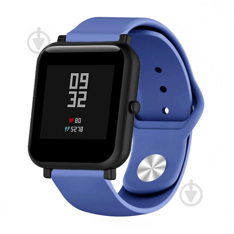 Ремешок BeWatch силиконовый для Xiaomi Amazfit BIP Navy (1010389) Ремешок BeWatch силиконовый для Xiaomi Amazfit BIP Navy (1010389)