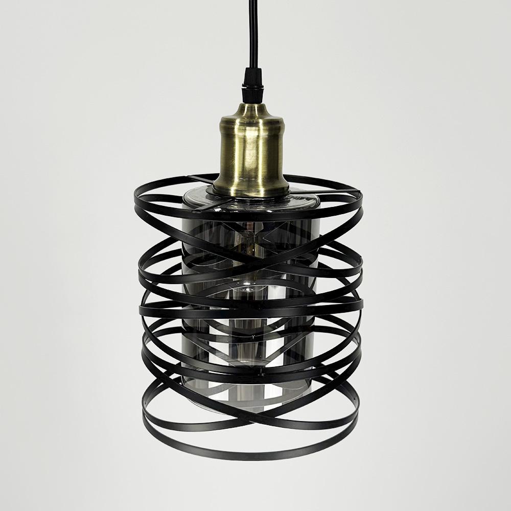 Світильник у круглому корпусі з 5-ма графітовими плафонами (12333/5R BK+GR) - фото 4 Світильник у круглому корпусі з 5-ма графітовими плафонами (12333/5R BK+GR) - фото 4