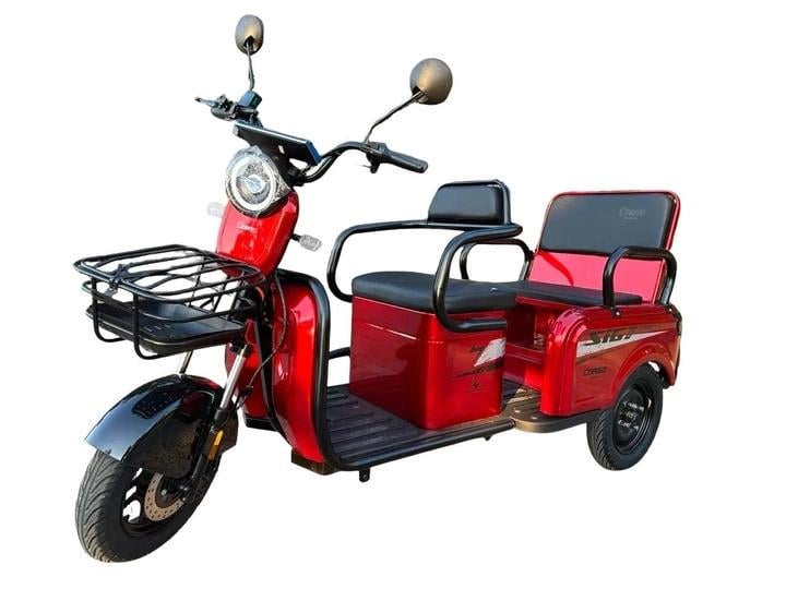 Электроскутер трехколесный Corso SiG-8 PRO 1200W 72V 28Ah Красный