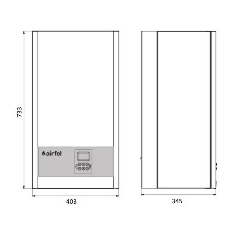 Котел газовый Airfel DigiFEL PRemix двухконтурный навесной конденсационный 24 кВт (FRRS00005424) - фото 6