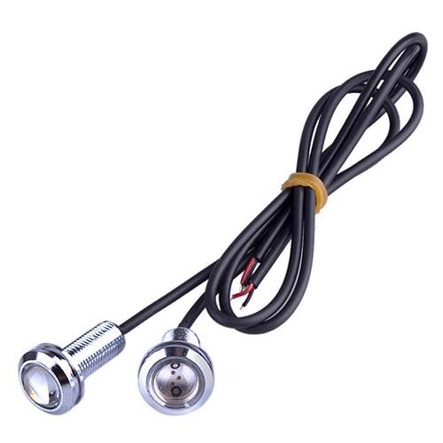 Болты для крепления номера с подсветкой 18-COB 12V хромированные 2 шт. Red (AG-60337)