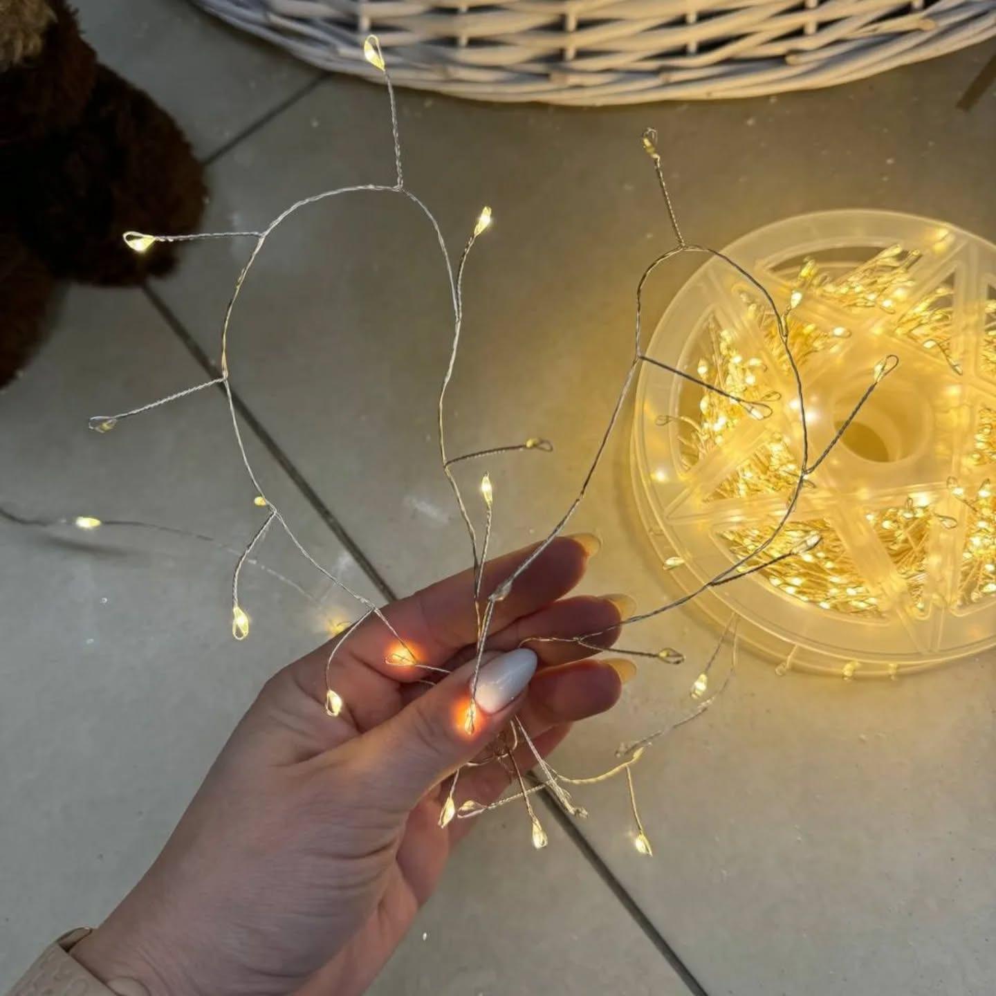 Гірлянда світлодіодна мішура Роса 50 м 1500 LED 220V 8 режимів Теплий білий - фото 3 Гірлянда світлодіодна мішура Роса 50 м 1500 LED 220V 8 режимів Теплий білий - фото 3