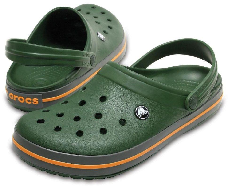 Сабо чоловічі Crocs Crocband Clog р. 38-39 Зелений лісний (14548)