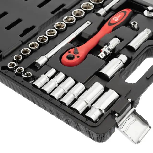 Набір головок і ключів Intertool 39 од. 3/8" Cr V (ET-6039) - фото 7 Набір головок і ключів Intertool 39 од. 3/8" Cr V (ET-6039) - фото 7