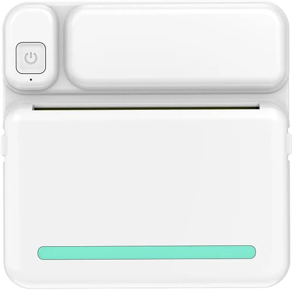 Термопринтер карманный квадратный C19 Bluetooth White