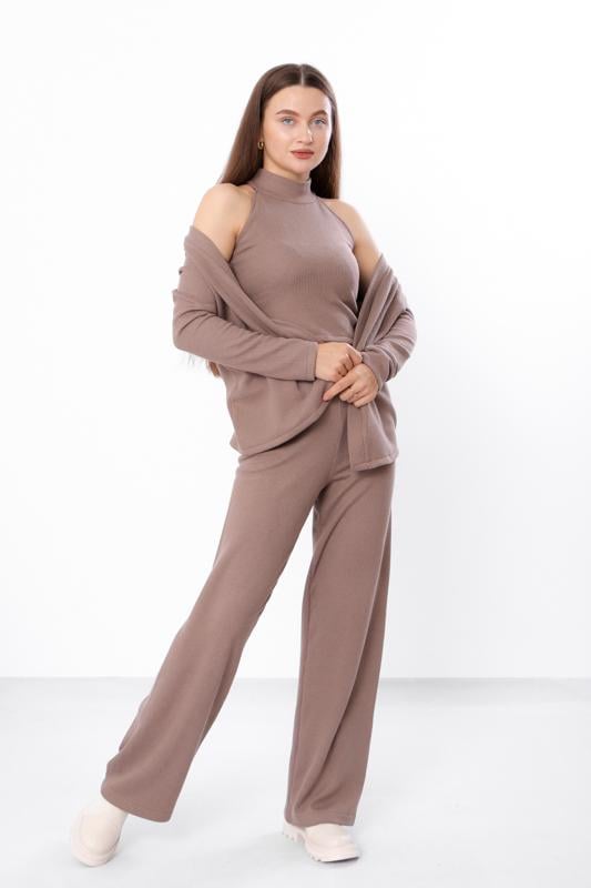 Костюм жіночий 3-ка топ/кофта/брюки Носи своє р. 44/46 Моко (12642)