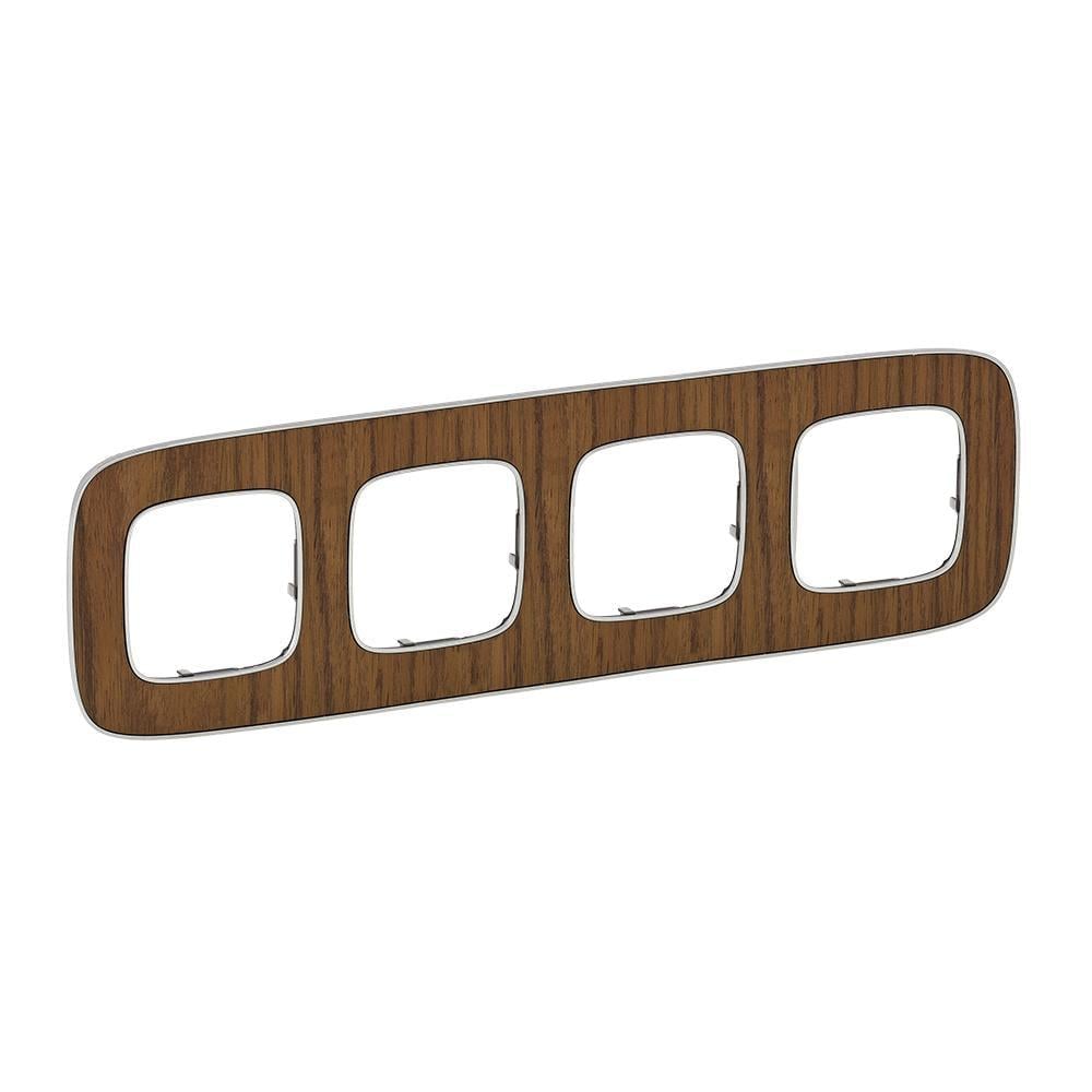 Рамка четырехместная Legrand Valena Allure Орех (754464)