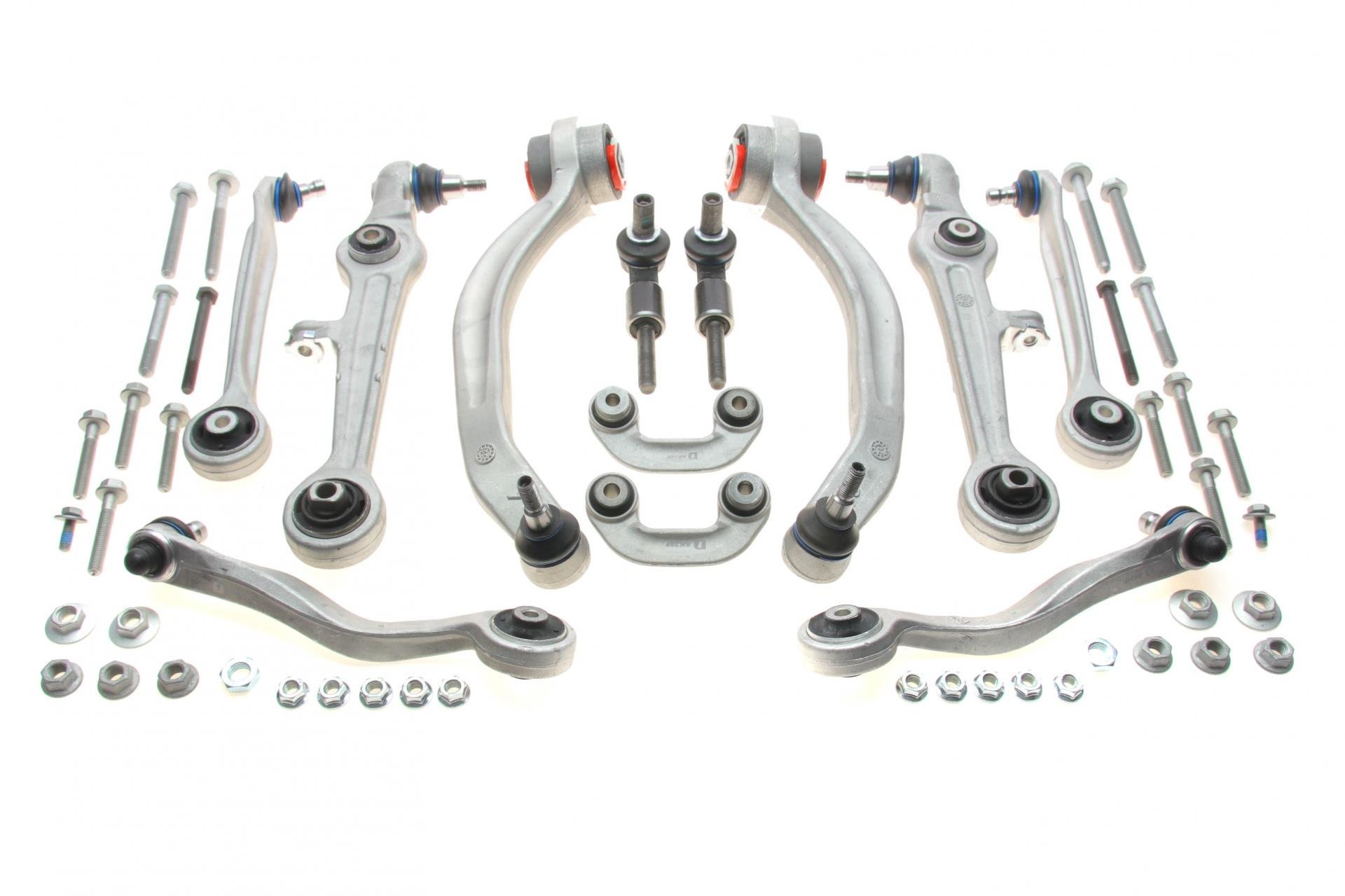 Комплект важелів підвіски передньої Audi A4/A6/Skoda SuperB/VW Passat B5 94-08 з болтами (TC1300KIT)