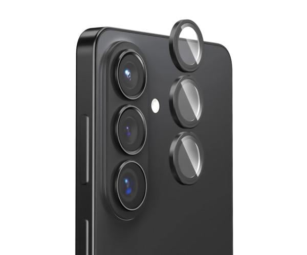 Защитное стекло с рамкой CD Pattern на заднюю камеру Samsung Galaxy S26+ 5G Черный