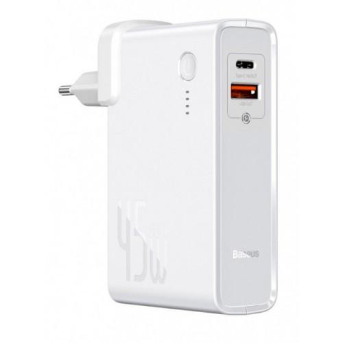 Устройство cетевое зарядное Baseus Power Station 2в1 QC PPNLD-C02 10000mAh 45W White