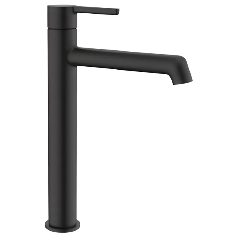 Смеситель для умывальника высокий Koer KB-11029-05 Черный (KR5488)