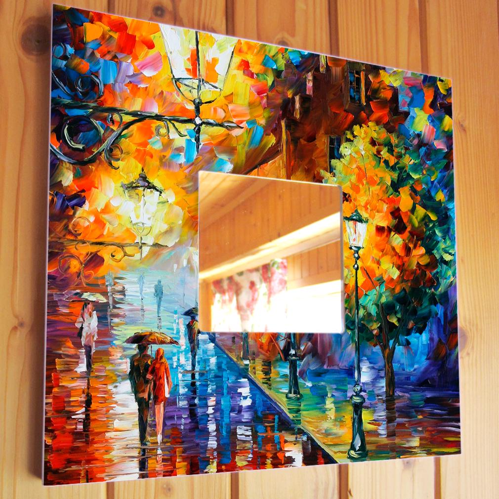 Зеркало декоративное Осенний вечер 260х260 мм (M00296)