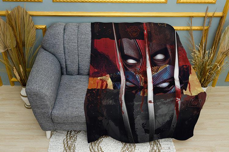 Плед Deadpool vs Wolverine Eyes Art плюш однослойный 135х150 см (113415) Плед Deadpool vs Wolverine Eyes Art плюш однослойный 135х150 см (113415)