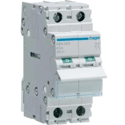 Выключатель погрузки Hager SBN263 2P 63А/400В (00000045881)