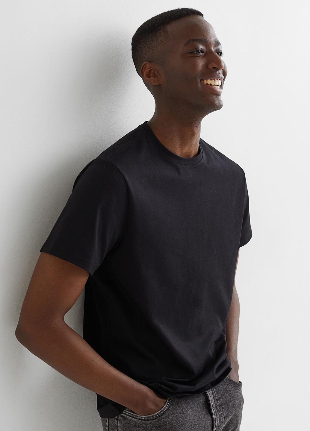 Футболка H&M 2XL Черный (299380b50)