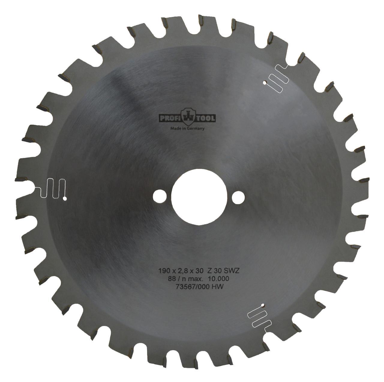 Диск пиляльний PROFITOOL Z 30 S-WZ 190х2,8х1,8х30 мм (2119011)