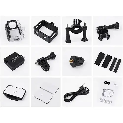 Экшн камера Hoco DV101 Dual Color Screen Sports Camera Black - фото 5 Экшн камера Hoco DV101 Dual Color Screen Sports Camera Black - фото 5