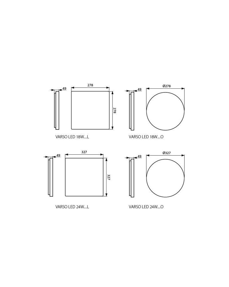 Стельовий світильник Kanlux varso led 24w-nw-o (26445) - фото 3