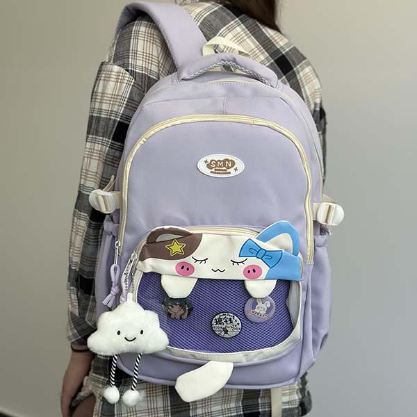 Рюкзак молодежный 46х30х18 см Сиреневый (ЦБ-00034049) - фото 2 Рюкзак молодежный 46х30х18 см Сиреневый (ЦБ-00034049) - фото 2