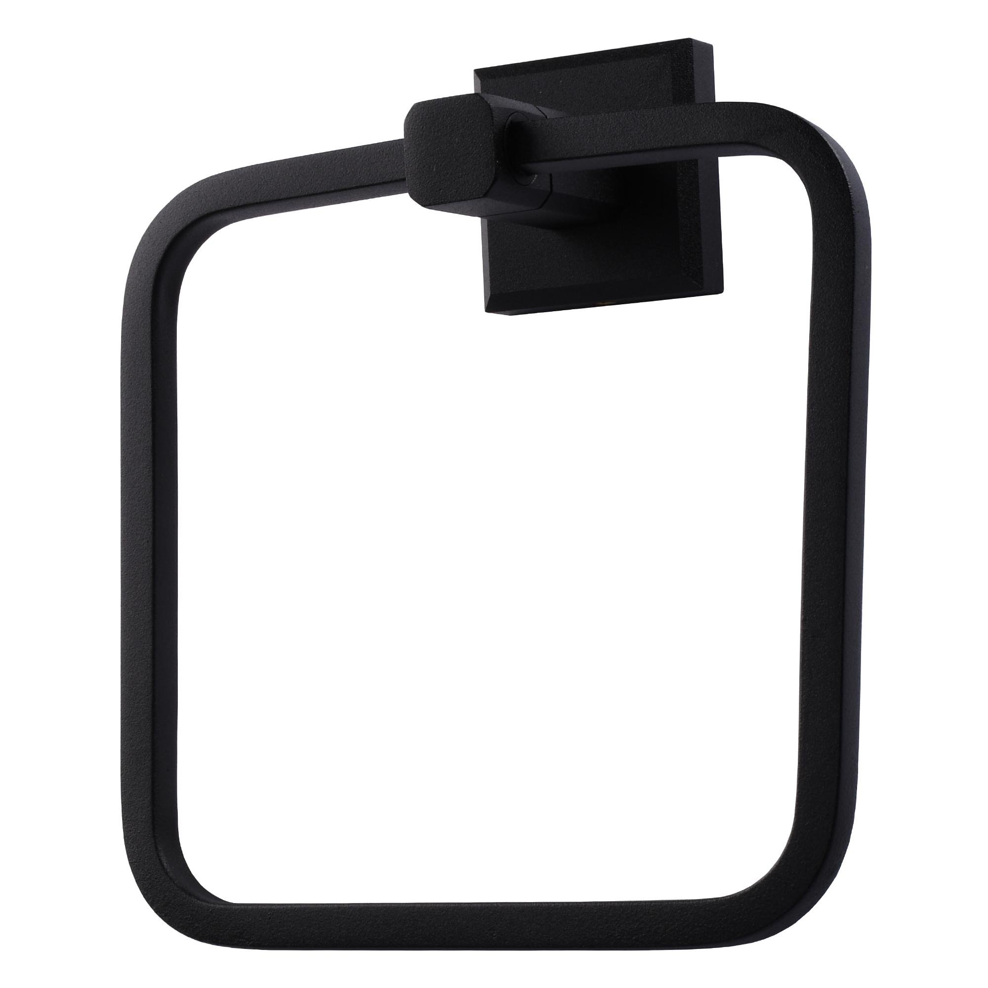 Держатель-кольцо для полотенец TOPAZ TKB 9913-BL 000021245 Черный (103497)