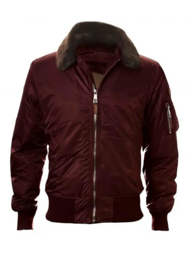 Бомбер Top Gun B-15 Flight Bomber Jacket 5XL Burgundy (TGJ1542BU5XL)