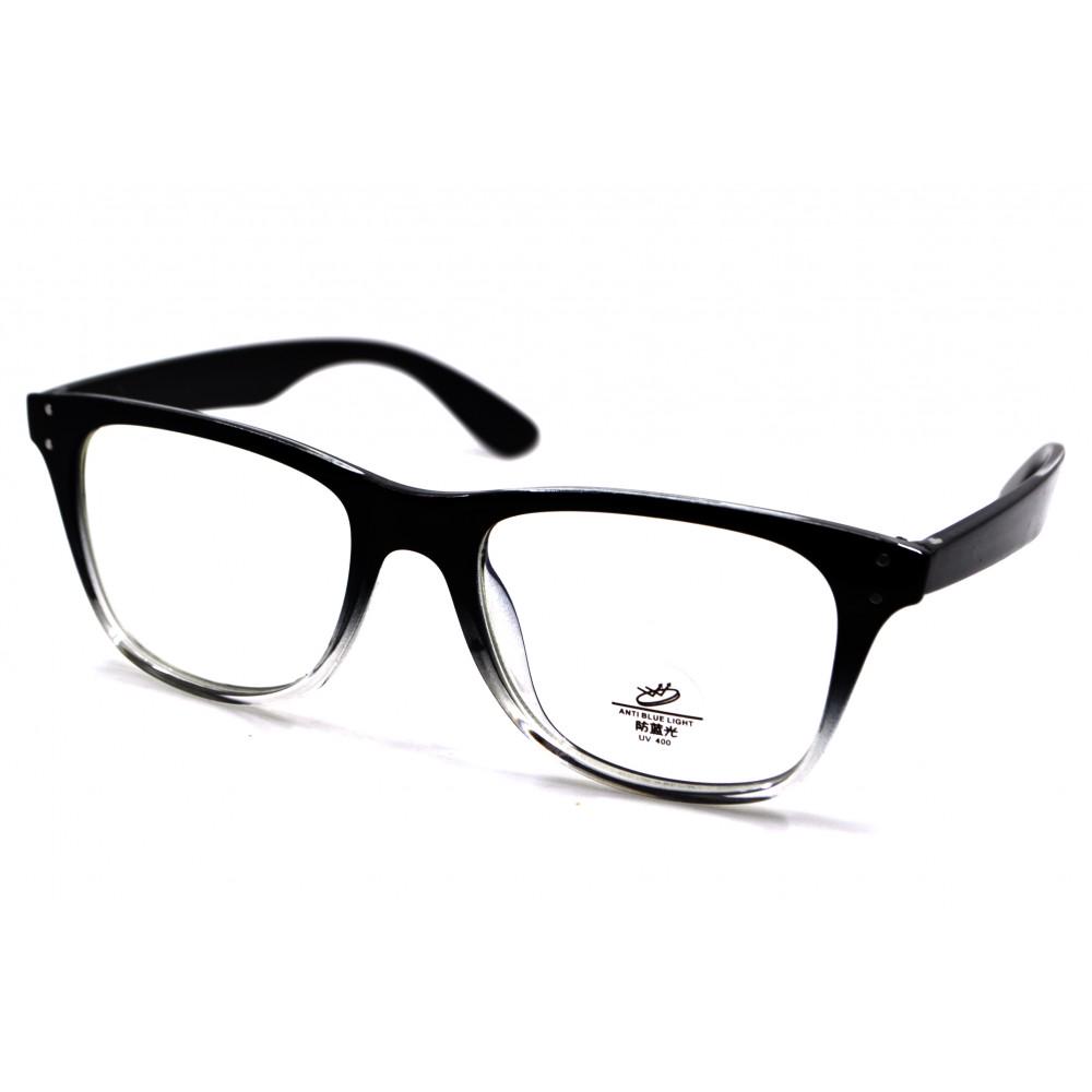 Комп'ютерні окуляри Blue Blocker оправа TR пластик 8961 NN Чорний Глянсовий/Прозорий