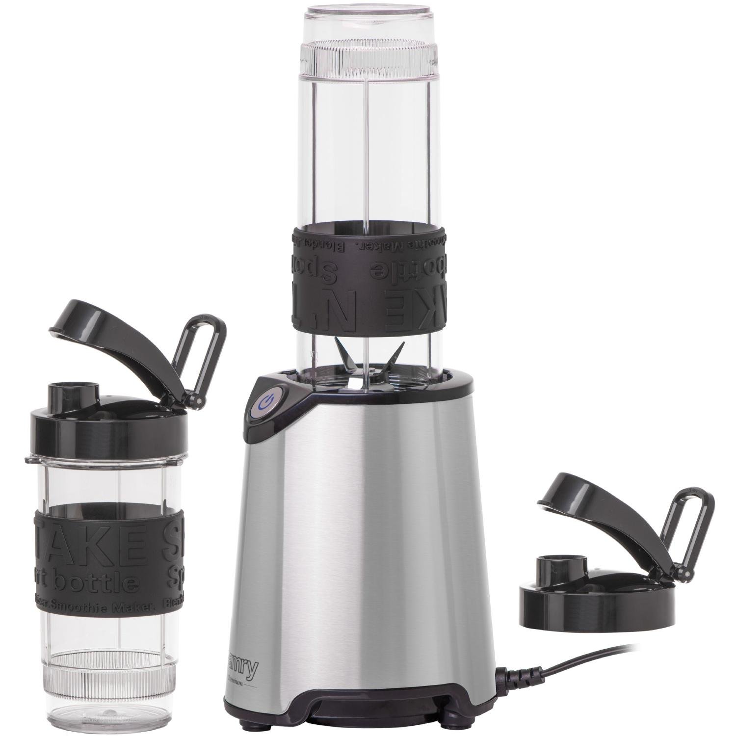 Блендер Camry CR 4069 inox 500W 2 скляні пляшки 570/400 мл Grey (CR4069I) - фото 3