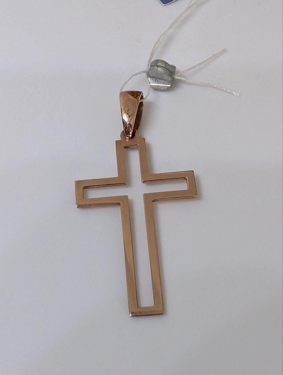 Срібний хрестик 925 проба в позолоті (2825919797)