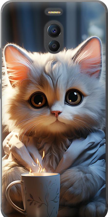 Чехол на Meizu M6 Note White cat (5646t-1108-42517) Чехол на Meizu M6 Note White cat (5646t-1108-42517)