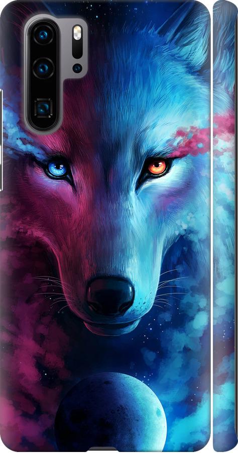 Чехол на Huawei P30 Pro Арт-волк (3999m-1621-42517) Чехол на Huawei P30 Pro Арт-волк (3999m-1621-42517)