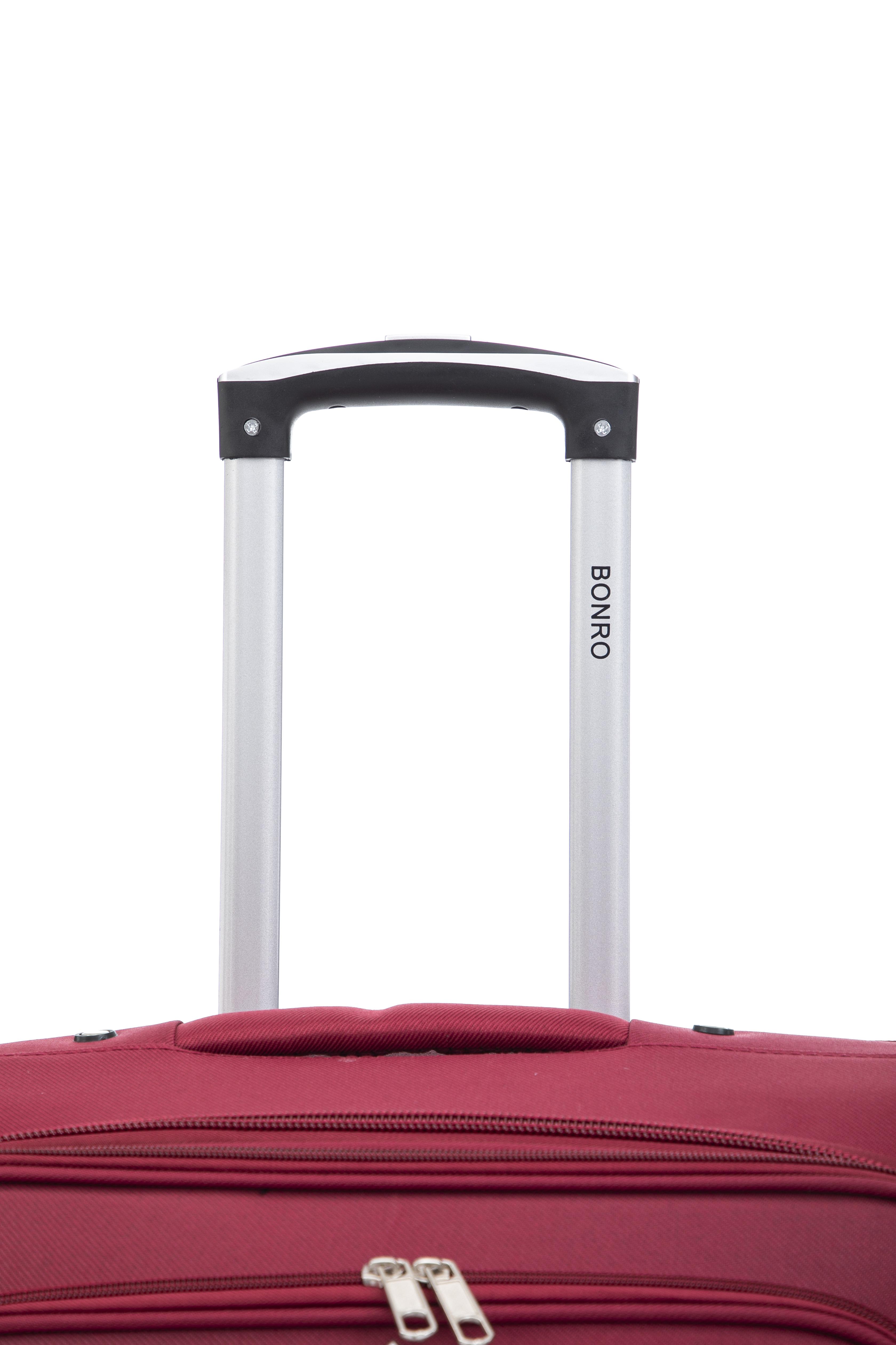 Чемодан Bonro Tourist 4 колеса 3 шт. Вишневий (2178) - фото 4 Чемодан Bonro Tourist 4 колеса 3 шт. Вишневий (2178) - фото 4