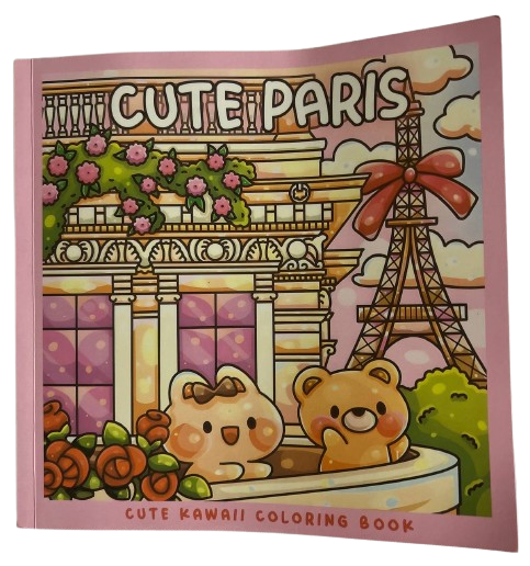 Розмальовка антистрес Cute coloring book Cute Paris 43 сторінки (1608)