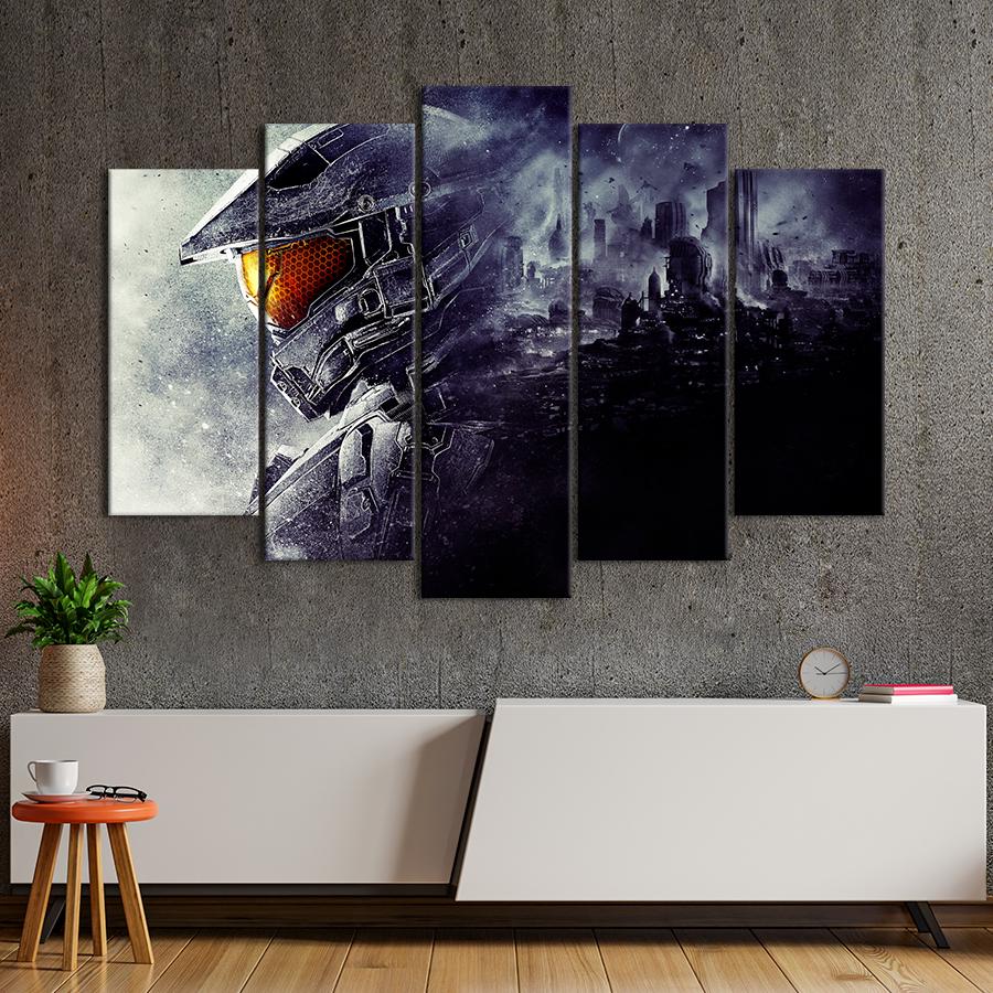 Настенний декор Компьютерная игра Halo 137x85 см (A147-5)