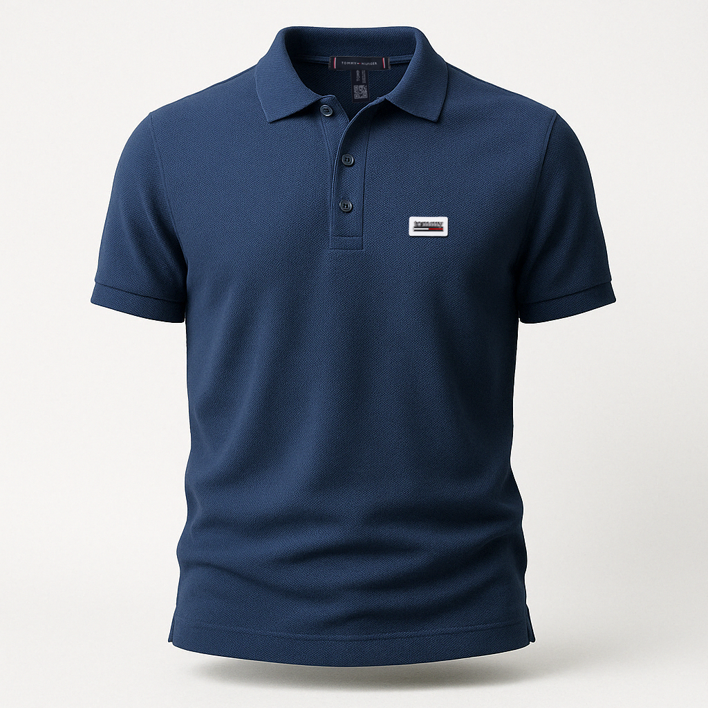 Поло мужское Tommy Hilfiger из турецкой ткани лакоста XXL Темно-синий (25-961-013_3)