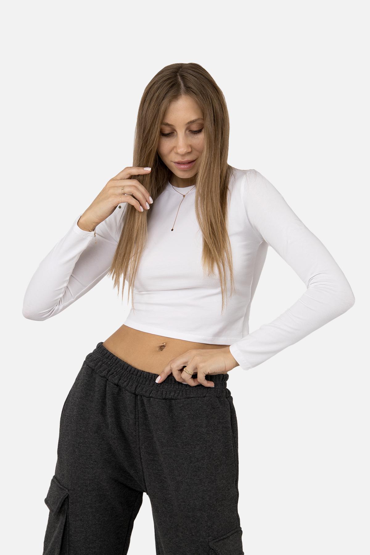 Джемпер женский с длинным рукавом ЦБ-00255388 р. 48 Белый (SKT001007298) - фото 2 Джемпер женский с длинным рукавом ЦБ-00255388 р. 48 Белый (SKT001007298) - фото 2