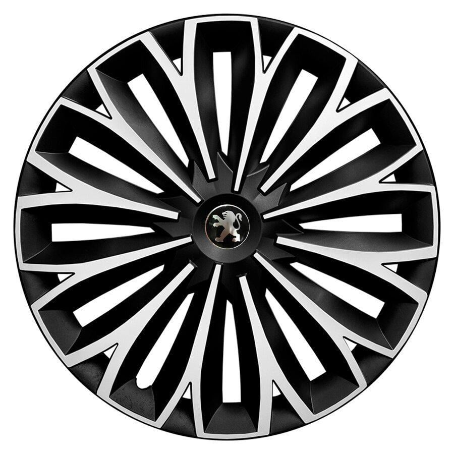 Комплект колпаков JAWOPLAST Sigma Duo R15 для Peugeot 4 шт. Silver/Black (28434610)