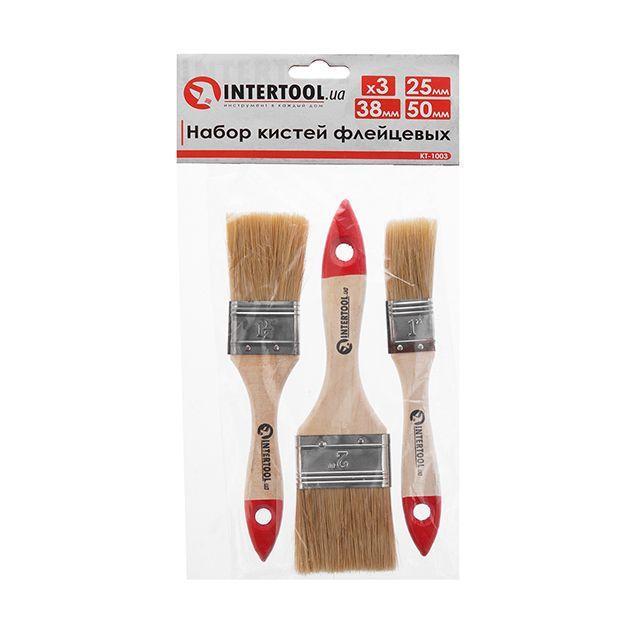 Пензлі малярні флейцеві Intertool KT-1003 3 од. - фото 9 Пензлі малярні флейцеві Intertool KT-1003 3 од. - фото 9