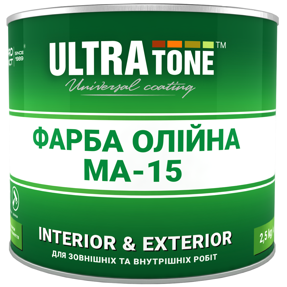 Краска масляная ULTRAtone МА-15 напольная 2,5 кг Красно-коричневый (3232739843)