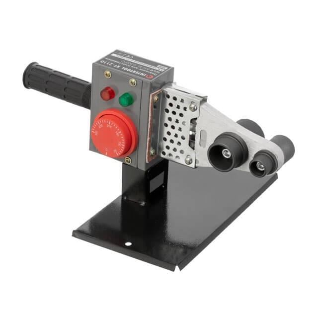 Паяльник для пластиковых труб Intertool RT-2110 850 Вт 0-300°C насадки 20/25/32 мм металлический кейс Паяльник для пластиковых труб Intertool RT-2110 850 Вт 0-300°C насадки 20/25/32 мм металлический кейс
