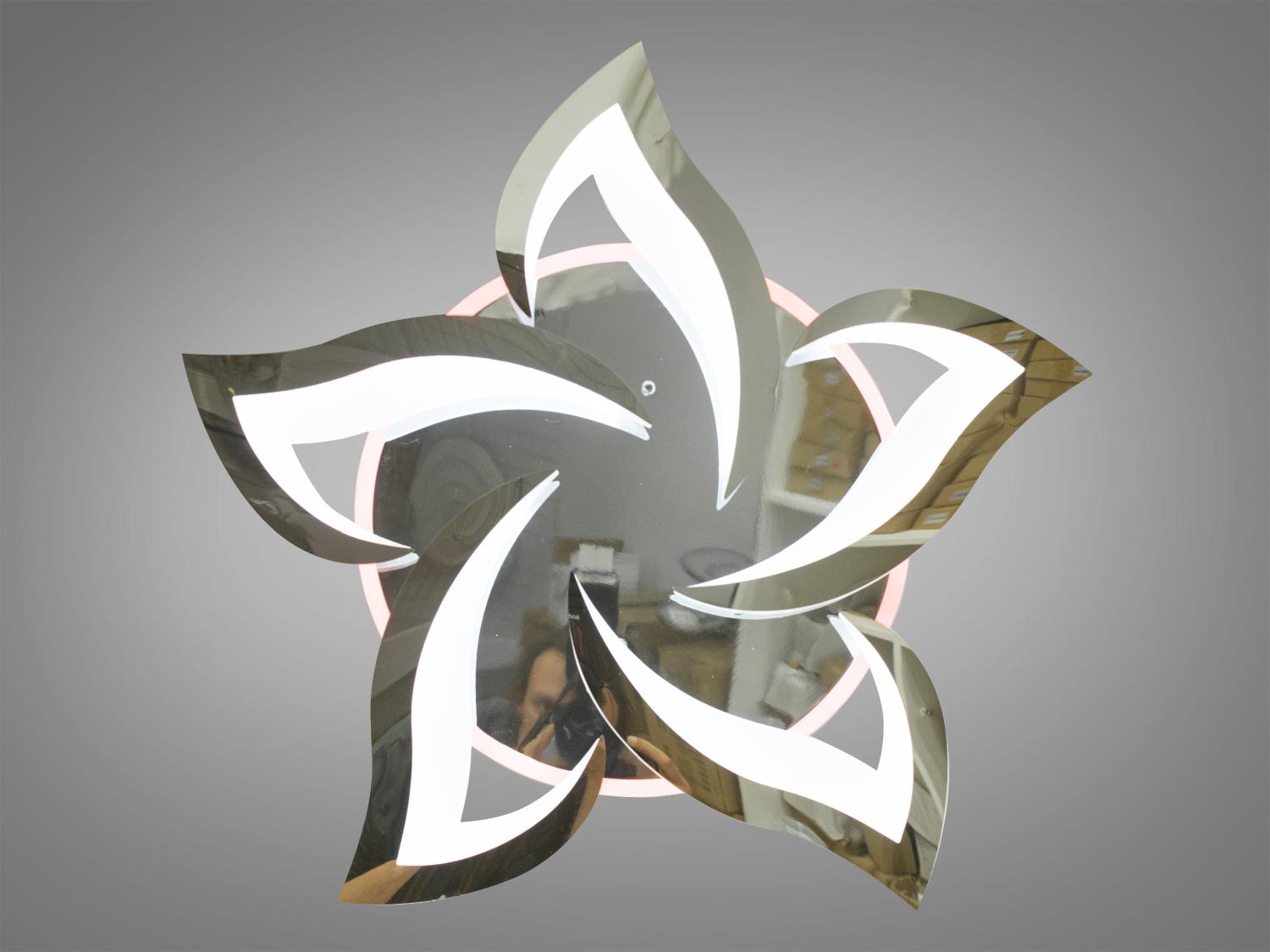 Люстра стельова LED підсвічування/димер/пульт 75W Хром (8146/5HR 3col dim) - фото 2