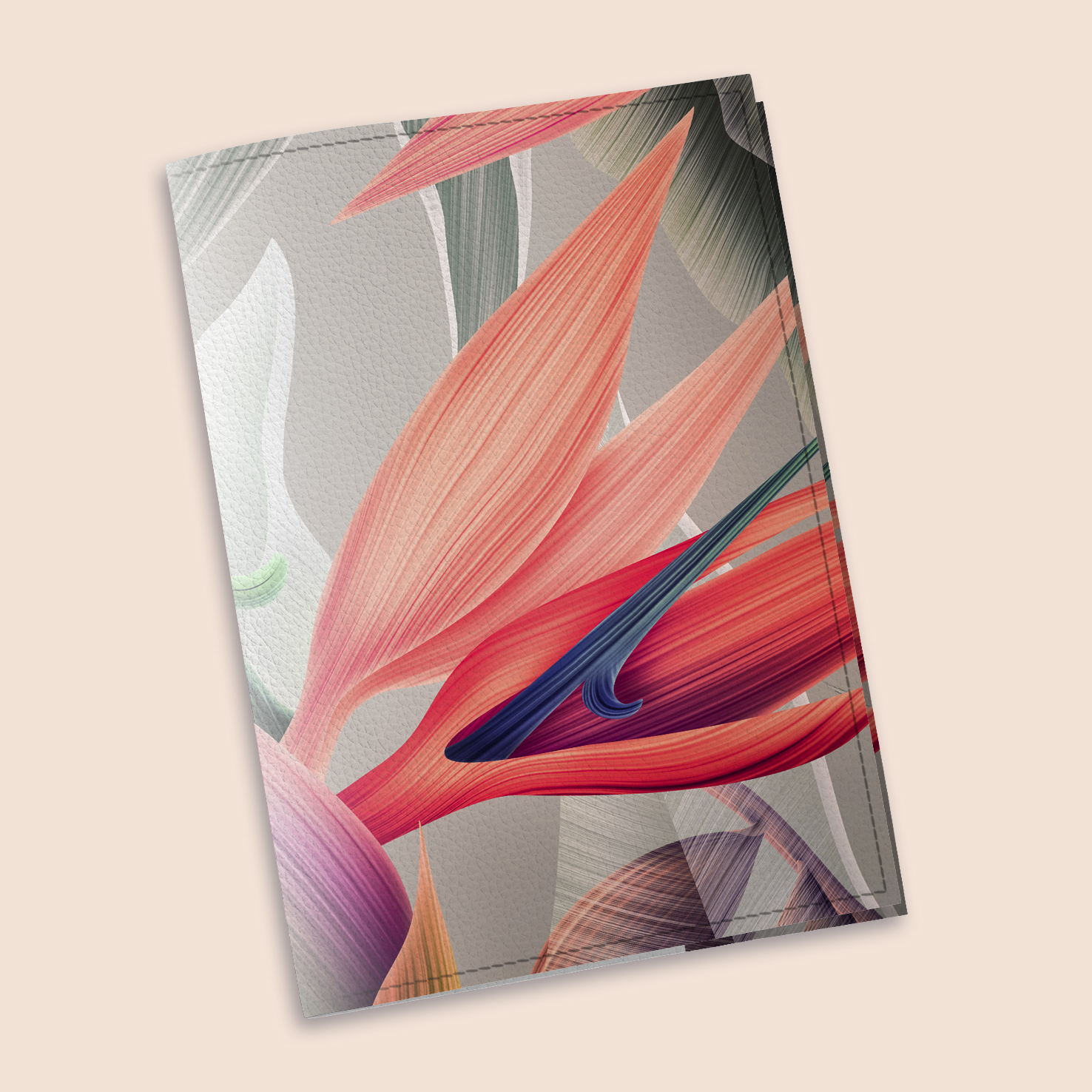 Обложка на паспорт The cover Листья 9,6x13,3 см (909007)