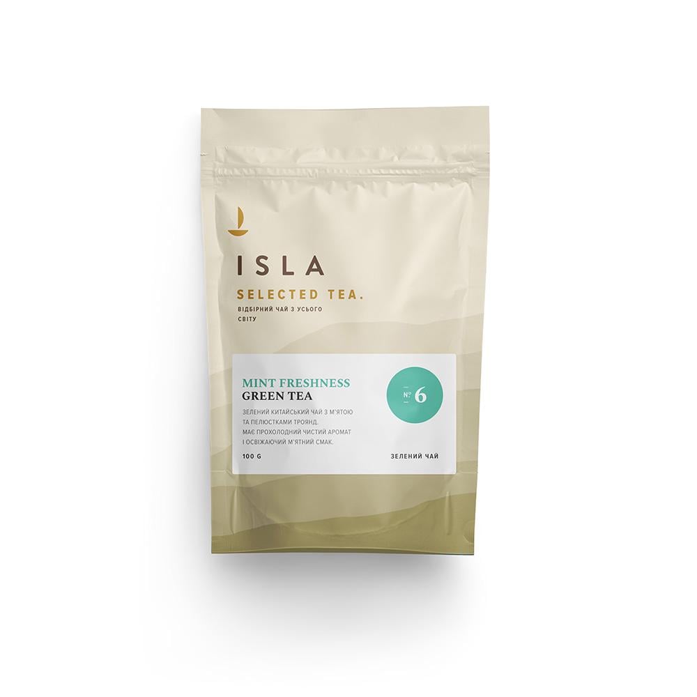Чай зелений ISLA Mint Freshness №6 м'ятний 100 г (IS10006)