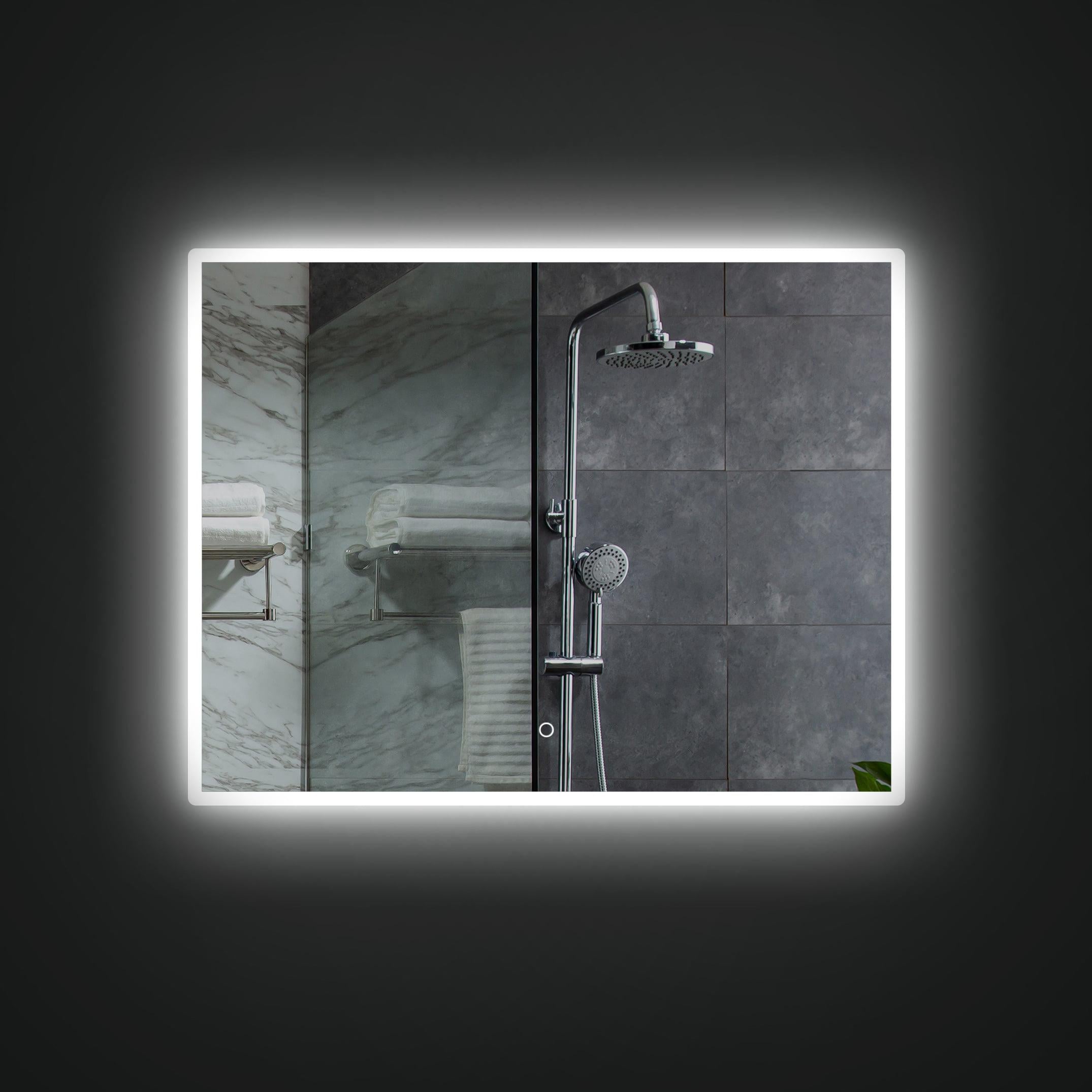 Зеркало Dim Dzerkal TRESA с LED-подсветкой + сенсорное управление + подогрев 50х70 см (1898)