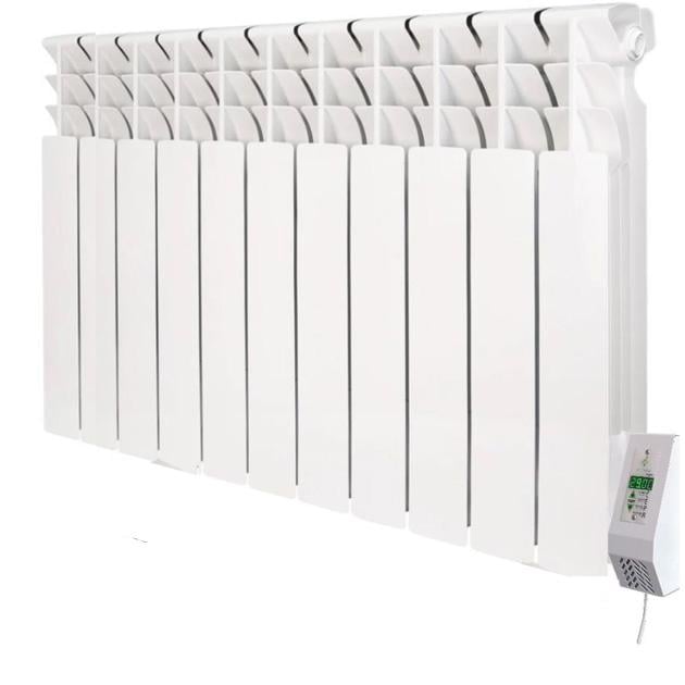 Електрорадіатор настінний ECOTEPLO з терморегулятором 11 секцій 22 м2 1300 Вт (29621552)