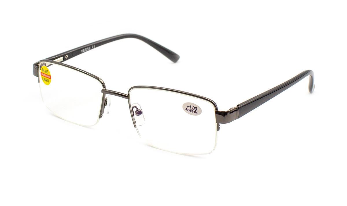 Окуляри для зору в металевій оправі Verse 24029-C3 Blue Blocker -3,25 (392791325)