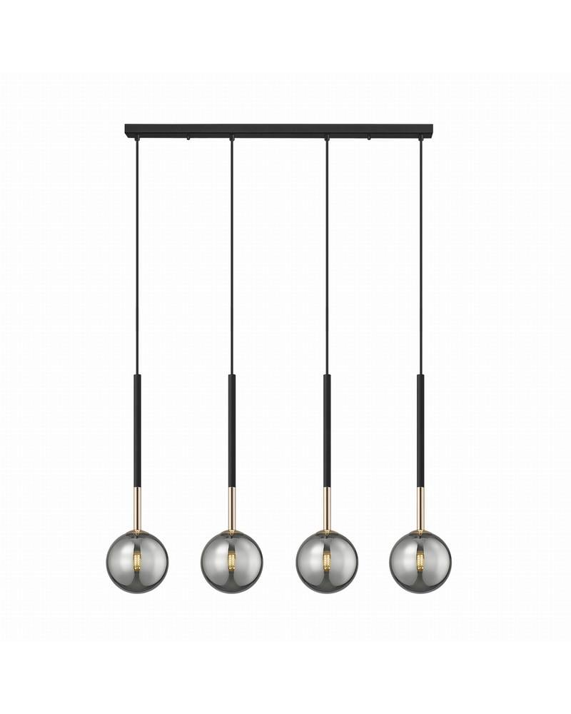 Светильник подвесной Zuma Line P0574-04D-SDFZ Arcturus G9 4x4W IP20 Черный (26393786)