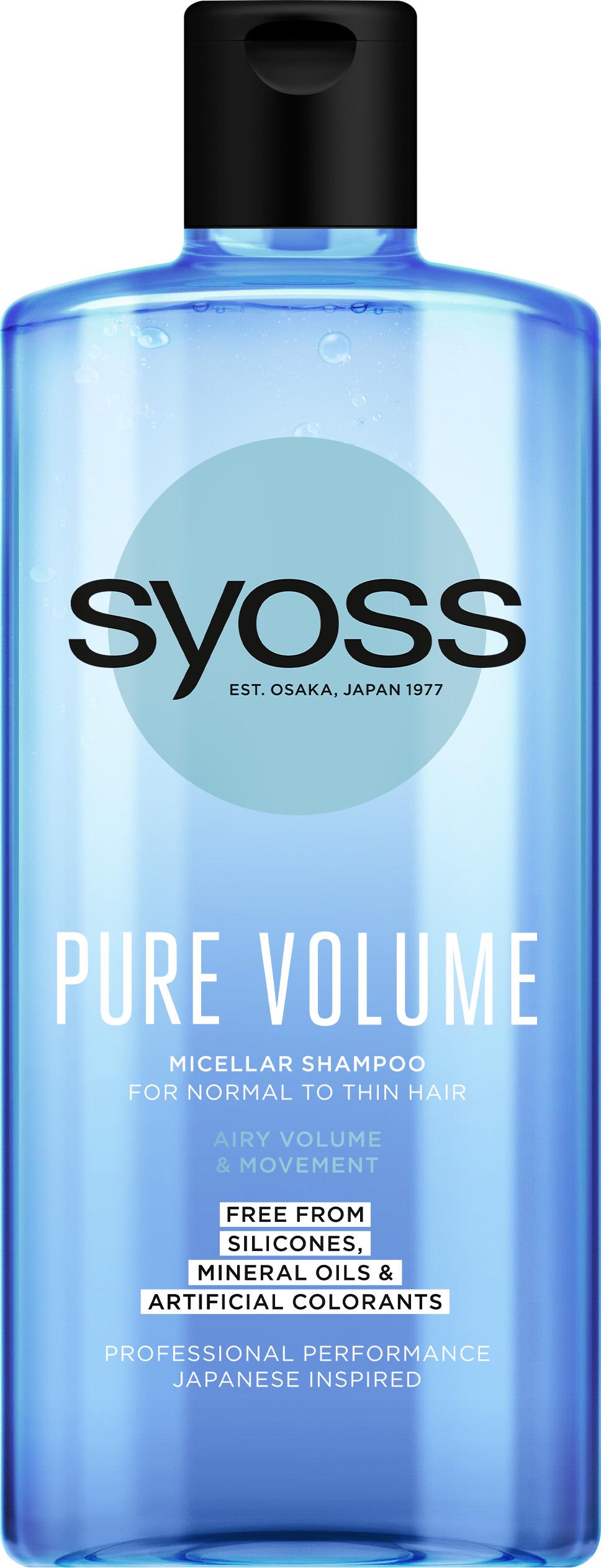 Шампунь міцелярний Syoss Pure Volume 440 мл